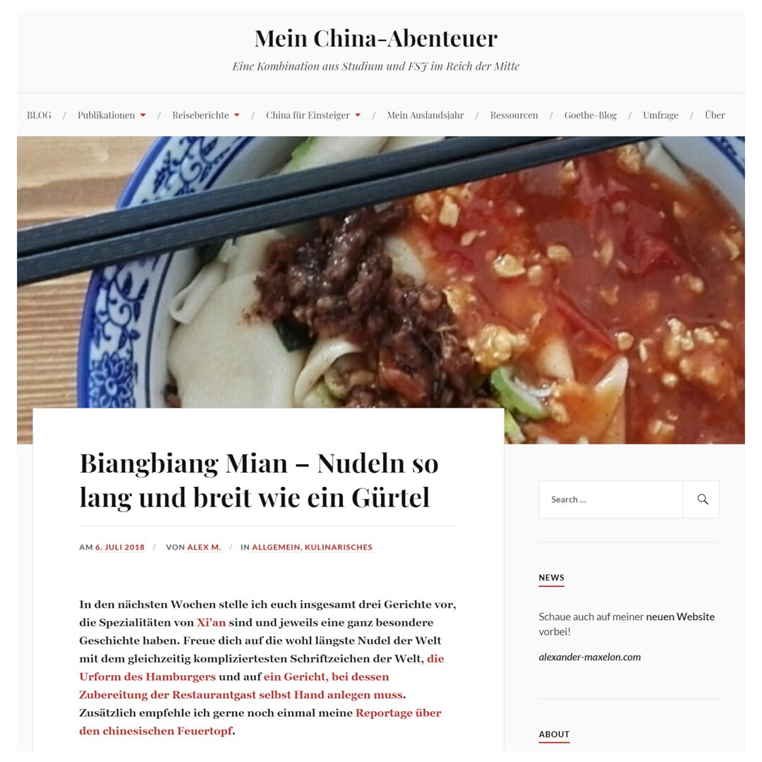 MeinChinaAbenteuer Biangbiang Mian