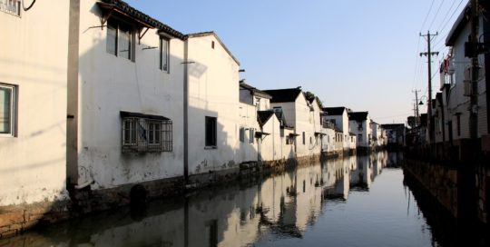 Wasserstraßen Suzhous Bild