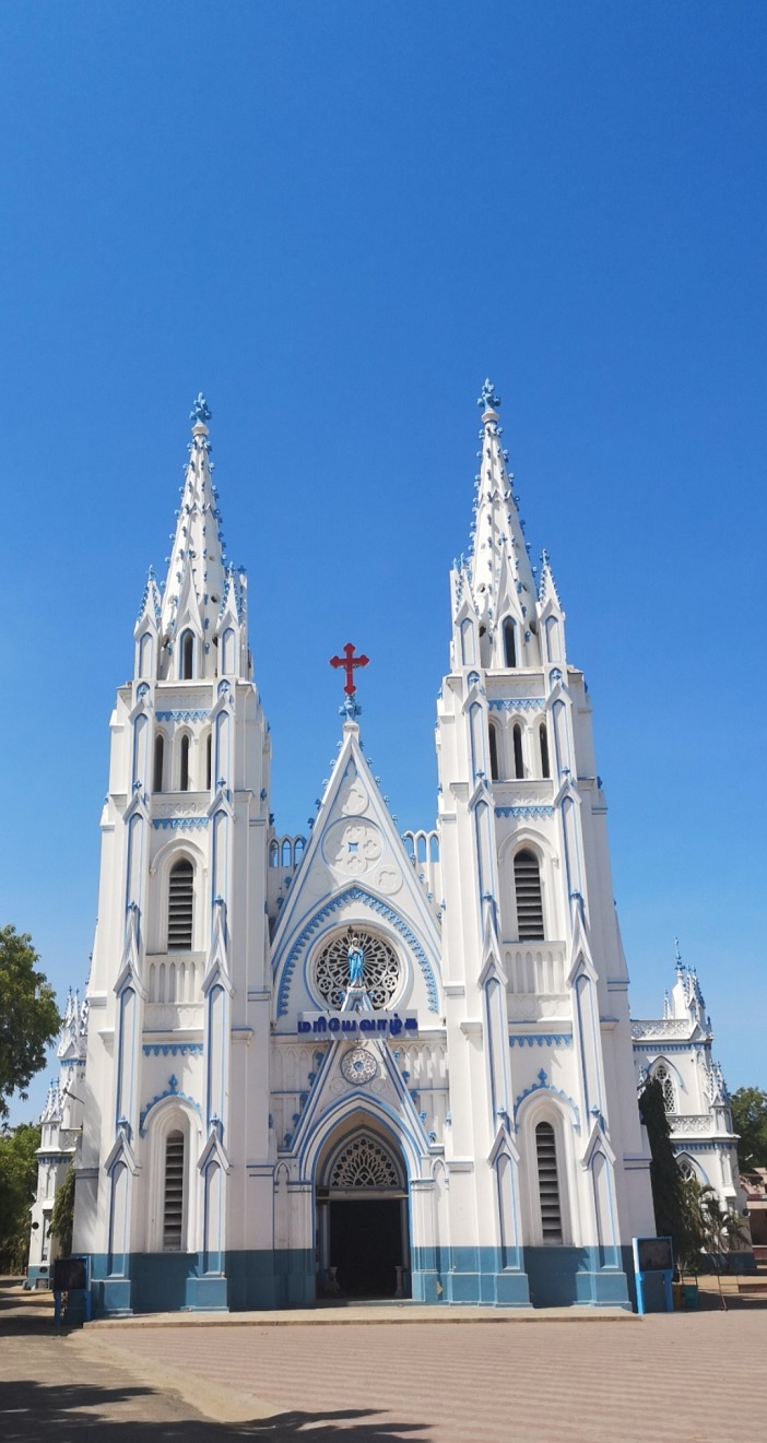 St. Mary's Cathedral Madurai Indien Bild