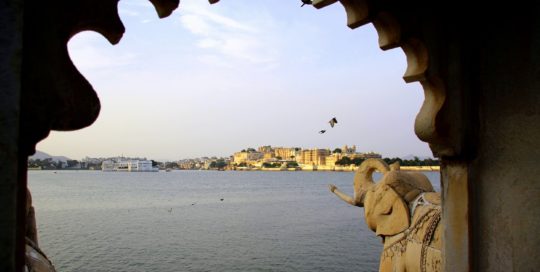 Blick auf Stadt-Palast Indien Bild