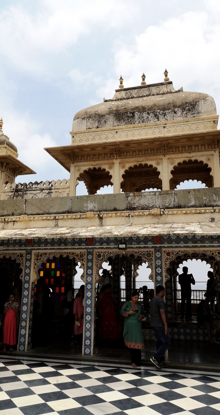 Stadtpalast Udaipur Indien Bild
