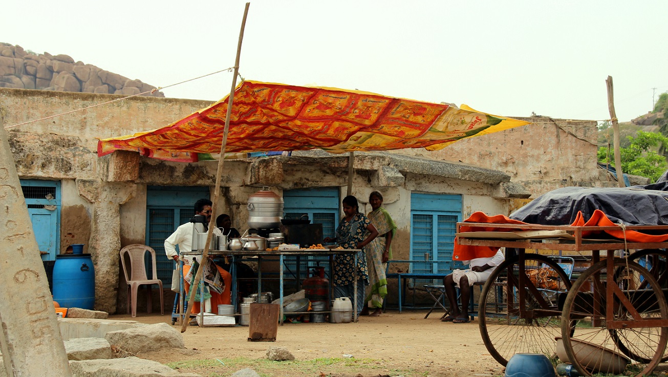 Kochstand in Hampi Indien Bild