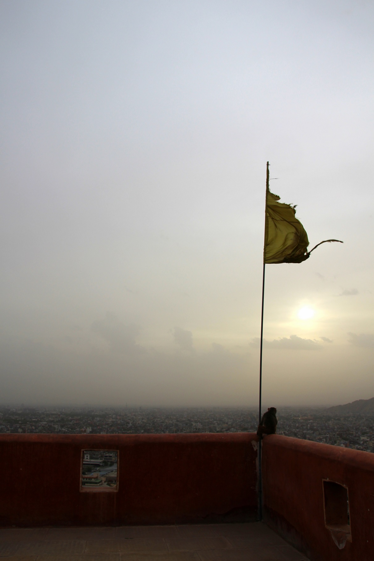Affiger Sonnenuntergang Indien Bild