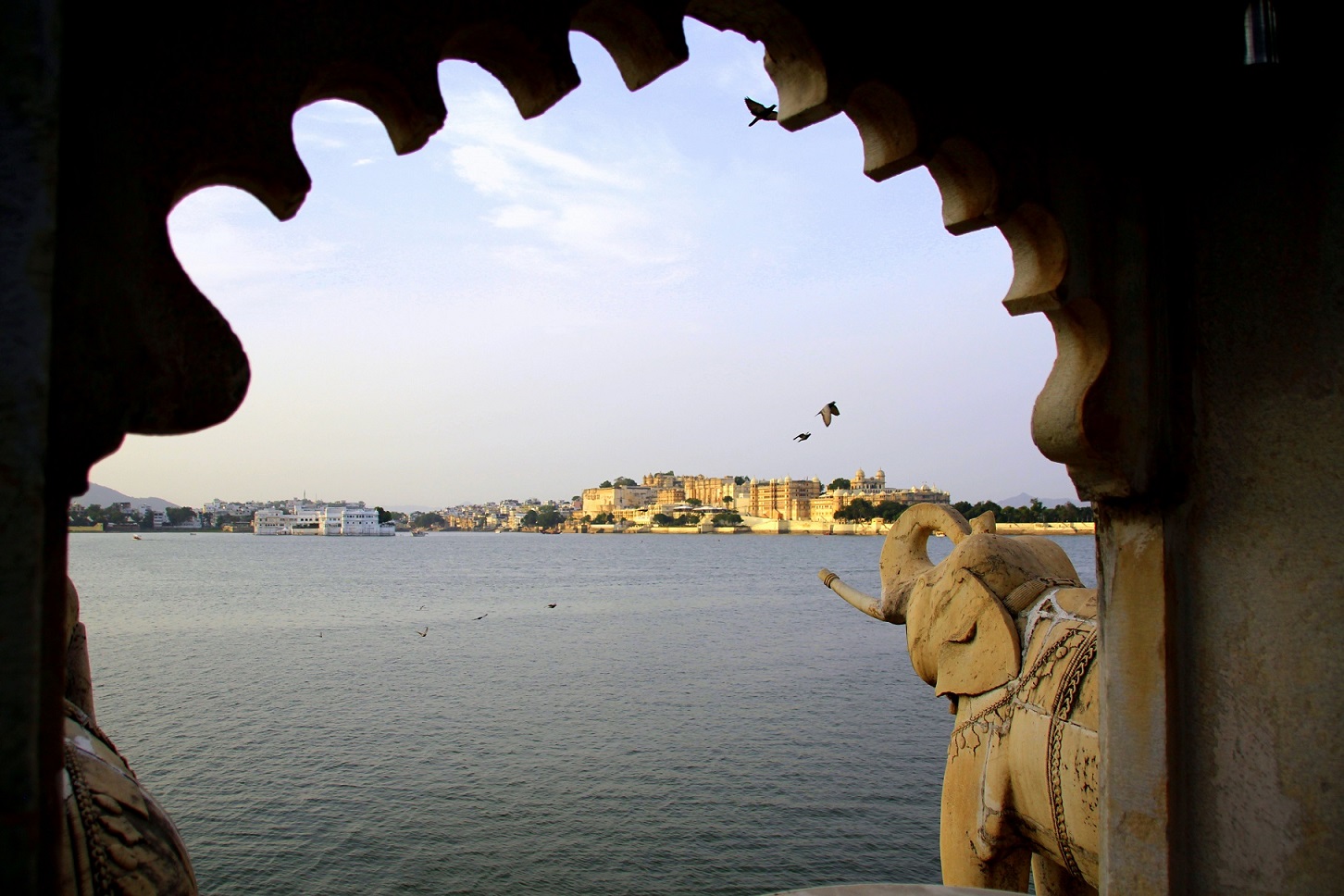 Blick auf Stadt-Palast Indien Bild