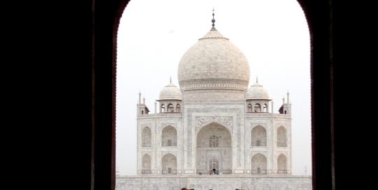 Buntes Taj Mahal Indien Bild