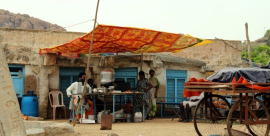 Kochstand in Hampi Indien Bild