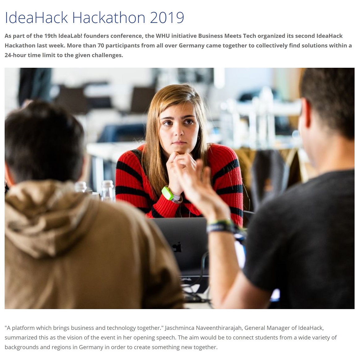 IdeaHack Hackathon