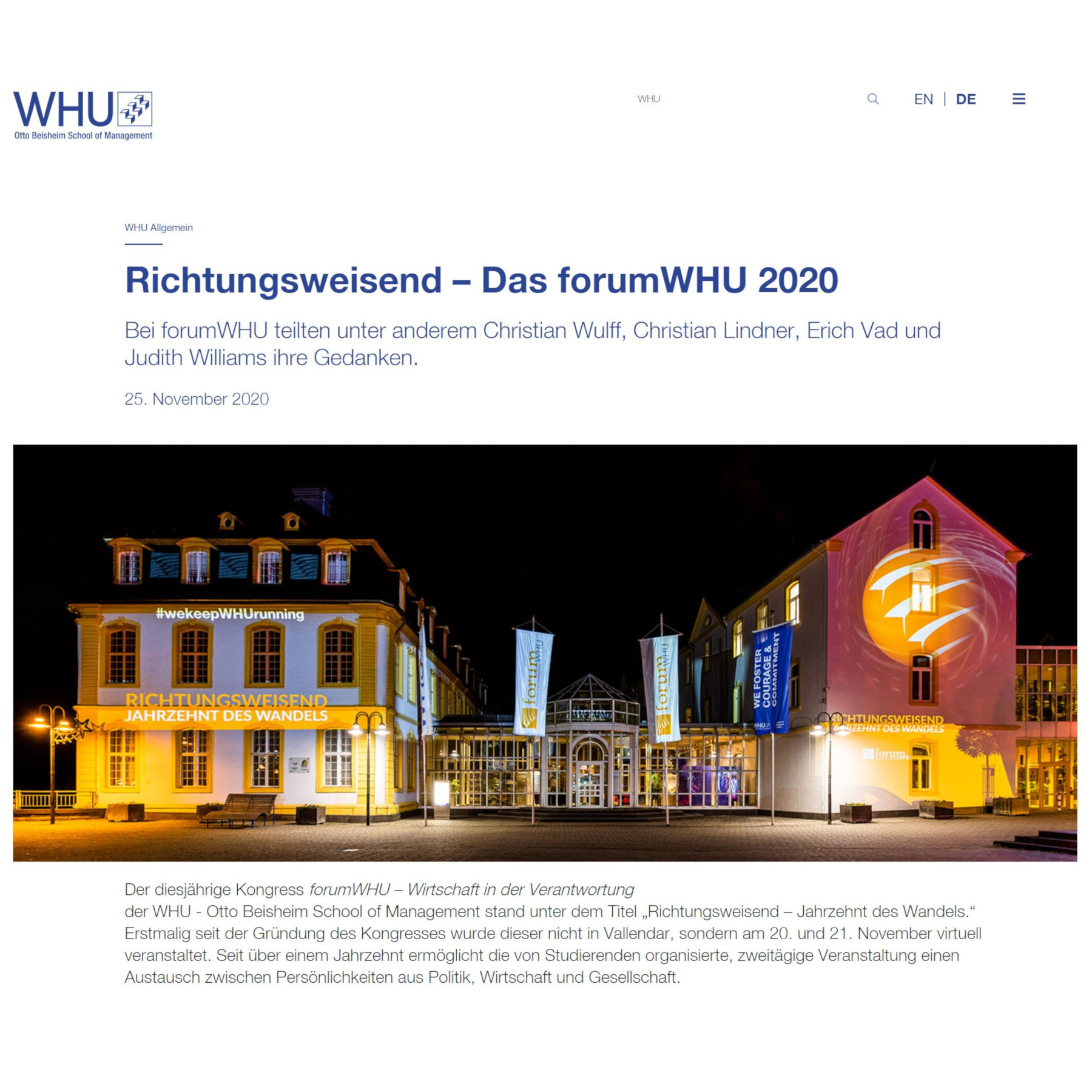 forumWHU 2020